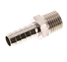 R 1/4'' Male x 9mm Nickel plated Brass Hose barb 16 Bar [5 Pieces]