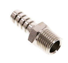 R 1/4'' Male x 9mm Nickel plated Brass Hose barb 16 Bar [5 Pieces]