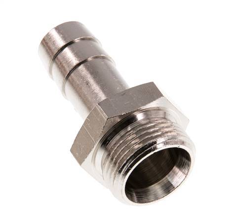 G 3/4'' Male x 16mm Nickel plated Brass Hose barb 16 Bar