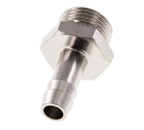 G 3/8'' Male x 8mm Nickel plated Brass Hose barb 16 Bar [5 Pieces]