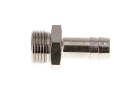 G 3/8'' Male x 10mm Nickel plated Brass Hose barb 16 Bar [2 Pieces]