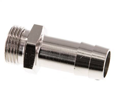 G 3/8'' Male x 13mm Nickel plated Brass Hose barb 16 Bar [2 Pieces]