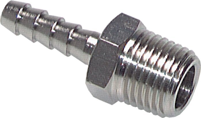 R 1/8'' Male x 10mm Nickel plated Brass Hose barb 16 Bar [5 Pieces]