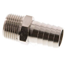 R 3/8'' Male x 13mm Nickel plated Brass Hose barb 16 Bar [2 Pieces]