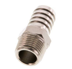 R 3/8'' Male x 13mm Nickel plated Brass Hose barb 16 Bar [2 Pieces]