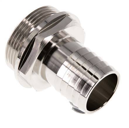 G 1 1/2'' Male x 32mm Nickel plated Brass Hose barb 16 Bar