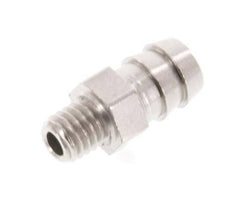 M5 Male x 6mm Nickel plated Brass Hose barb 16 Bar [5 Pieces]