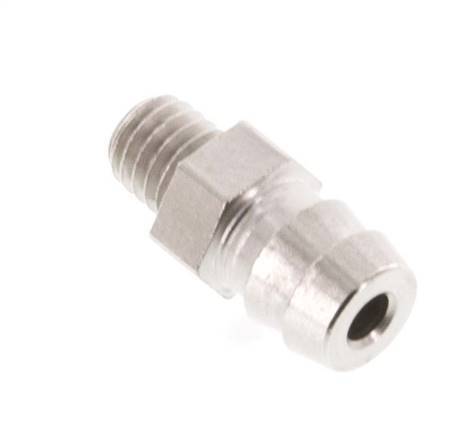 M5 Male x 6mm Nickel plated Brass Hose barb 16 Bar [5 Pieces]