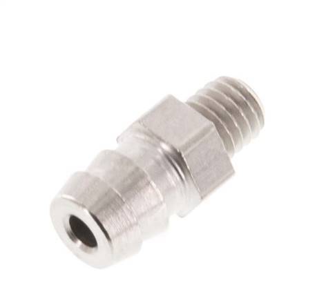 M5 Male x 6mm Nickel plated Brass Hose barb 16 Bar [5 Pieces]