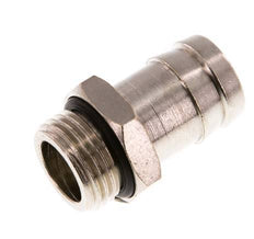 G 1/2'' Male x 19mm Nickel plated Brass Hose barb with NBR Seal 30 Bar [2 Pieces]