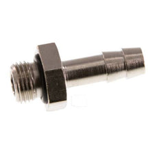 G 1/8'' Male x 6mm Nickel plated Brass Hose barb with NBR Seal 30 Bar [5 Pieces]