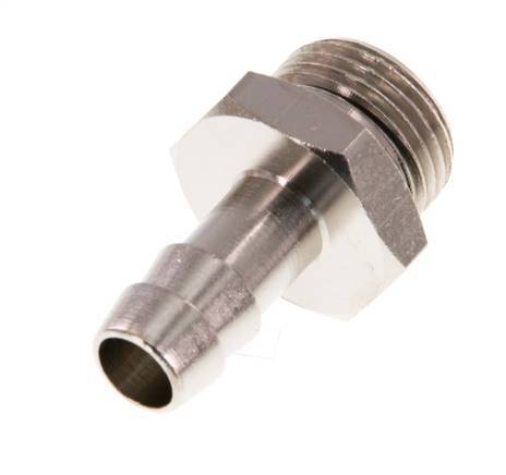 G 3/8'' Male x 9mm Nickel plated Brass Hose barb with NBR Seal 30 Bar [5 Pieces]