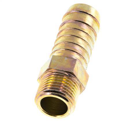 G 1/2'' Male x 19mm Zinc plated Steel Hose barb 25 Bar