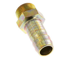 G 3/8'' Male x 13mm Zinc plated Steel Hose barb 25 Bar [2 Pieces]