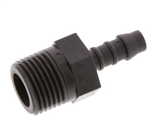 R 1/2'' Male x 8mm PA 6 Hose barb 10 Bar [5 Pieces]