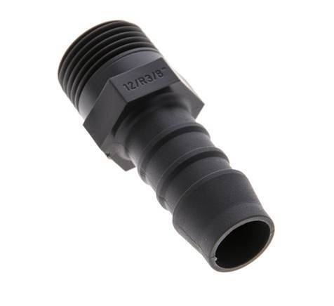 R 3/8'' Male x 12mm PA 6 Hose barb 10 Bar [10 Pieces]