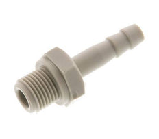 G 1/8'' Male x 4mm Polypropylene (PP) Hose barb 10 Bar
