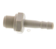 G 1/8'' Male x 4mm Polypropylene (PP) Hose barb 10 Bar