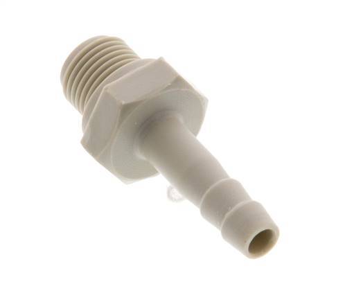 G 1/8'' Male x 4mm Polypropylene (PP) Hose barb 10 Bar