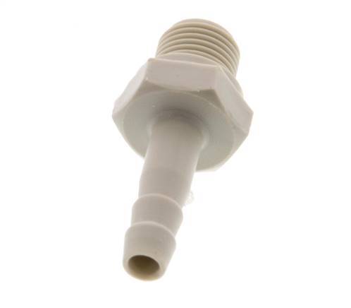 G 1/8'' Male x 4mm Polypropylene (PP) Hose barb 10 Bar