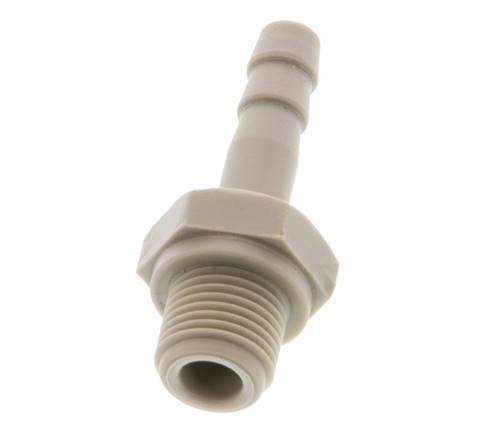 G 1/8'' Male x 4mm Polypropylene (PP) Hose barb 10 Bar
