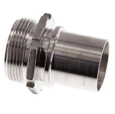 G 1 1/2'' Male x 38mm Stainless steel Hose barb with Safety Collar DIN 2817