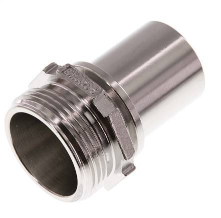 G 1 1/4'' Male x 32mm Stainless steel Hose barb with Safety Collar DIN 2817