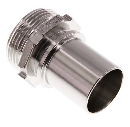 G 1 1/4'' Male x 32mm Stainless steel Hose barb with Safety Collar DIN 2817