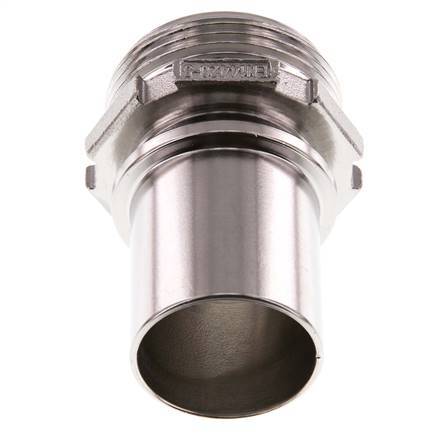 G 1 1/4'' Male x 32mm Stainless steel Hose barb with Safety Collar DIN 2817