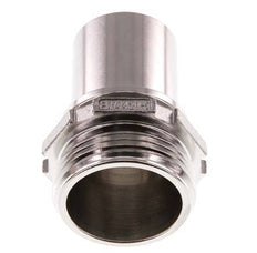 G 1 1/4'' Male x 32mm Stainless steel Hose barb with Safety Collar DIN 2817