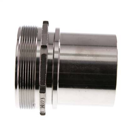 G 3'' Male x 75mm Stainless steel Hose barb with Safety Collar DIN 2817