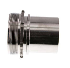 G 3'' Male x 75mm Stainless steel Hose barb with Safety Collar DIN 2817