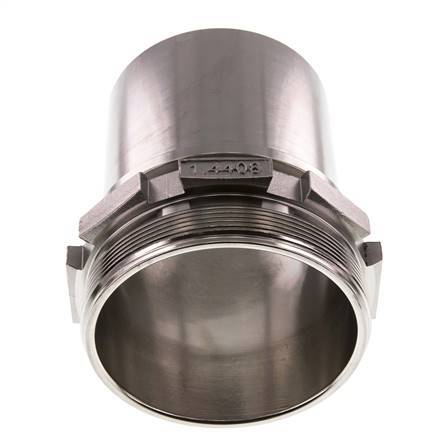 G 4'' Male x 100mm Stainless steel Hose barb with Safety Collar DIN 2817