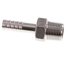 R 3/8'' Male x 9mm Stainless steel Hose barb 16 Bar