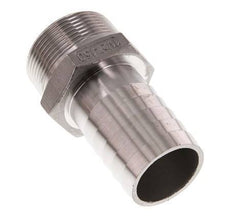 R 1 1/2'' Male x 38mm Stainless steel Hose barb 16 Bar