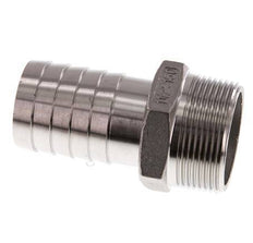 R 1 1/2'' Male x 38mm Stainless steel Hose barb 16 Bar