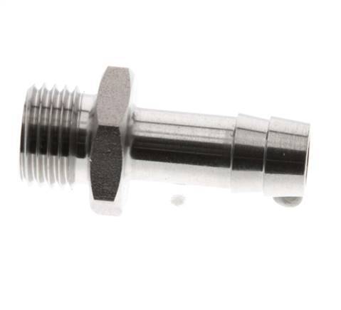 G 1/4'' Male x 9mm Stainless steel Hose barb 40 Bar