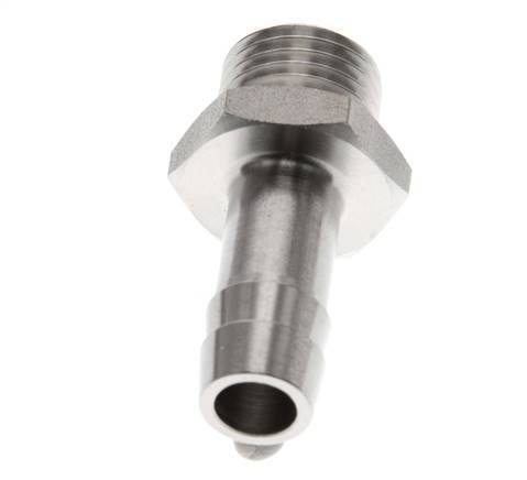 G 1/4'' Male x 9mm Stainless steel Hose barb 40 Bar