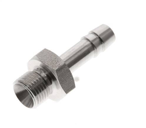 G 1/8'' Male x 6mm Stainless steel Hose barb 40 Bar