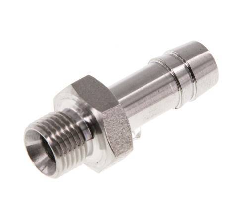 G 1/8'' Male x 8mm Stainless steel Hose barb 40 Bar