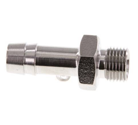 G 1/8'' Male x 8mm Stainless steel Hose barb 40 Bar