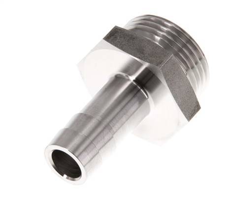 G 3/4'' Male x 13mm Stainless steel Hose barb 40 Bar