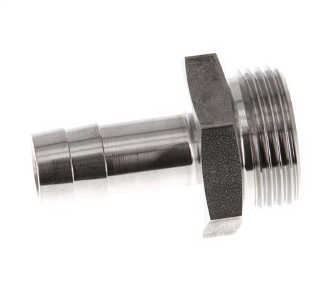 G 3/4'' Male x 13mm Stainless steel Hose barb 40 Bar