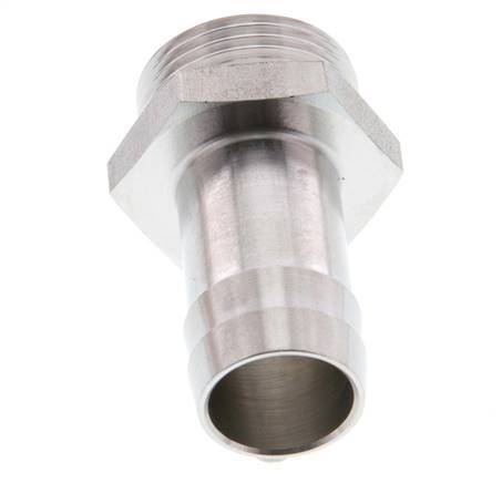 G 3/4'' Male x 19mm Stainless steel Hose barb 40 Bar