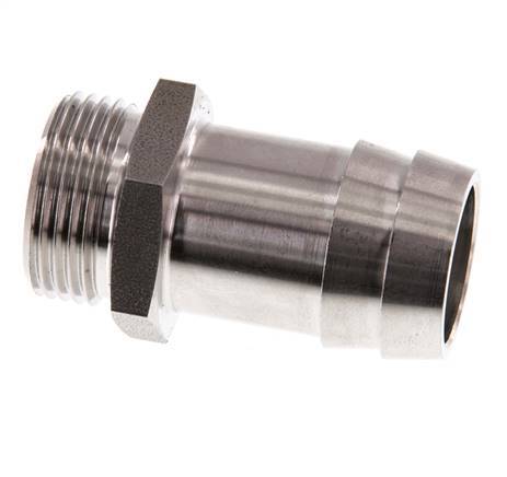 G 3/4'' Male x 25mm Stainless steel Hose barb 40 Bar