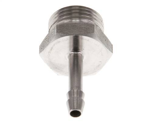 G 3/8'' Male x 4mm Stainless steel Hose barb 40 Bar
