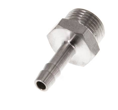 G 3/8'' Male x 6mm Stainless steel Hose barb 40 Bar