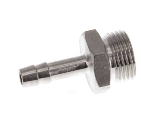 G 3/8'' Male x 6mm Stainless steel Hose barb 40 Bar