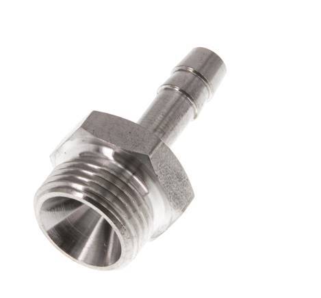 G 3/8'' Male x 6mm Stainless steel Hose barb 40 Bar