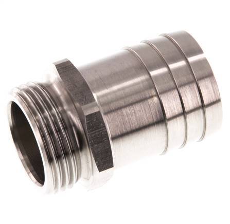 G 1'' Male x 32mm Stainless steel Hose barb 40 Bar